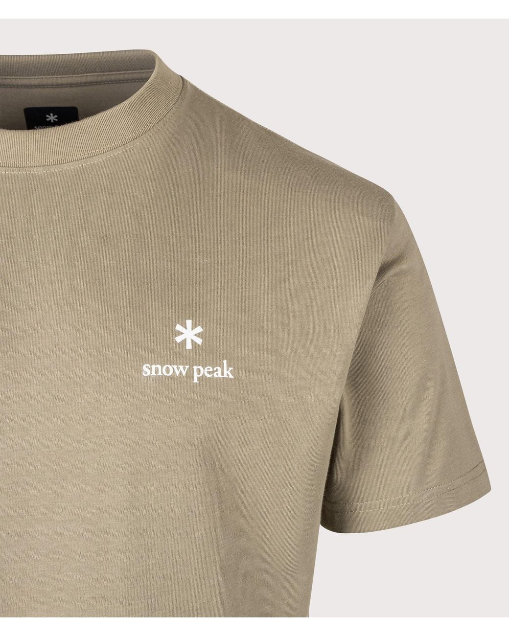 Snow Peak Natural Relaxed Fit New Standard Logo T-Shirt for men