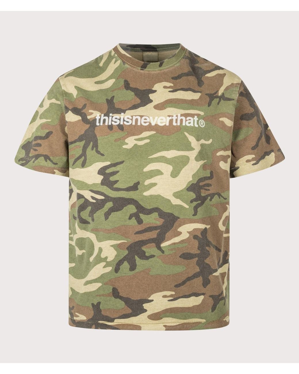 Thisisneverthat Green Regular Fit T-Logo T-Shirt for men