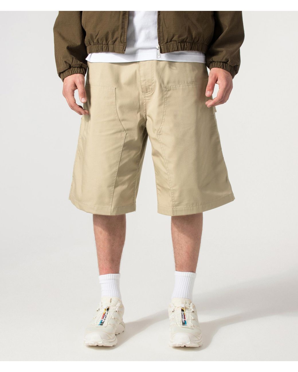 Carhartt Natural Loose Fit Postal Double Knee Shorts for men