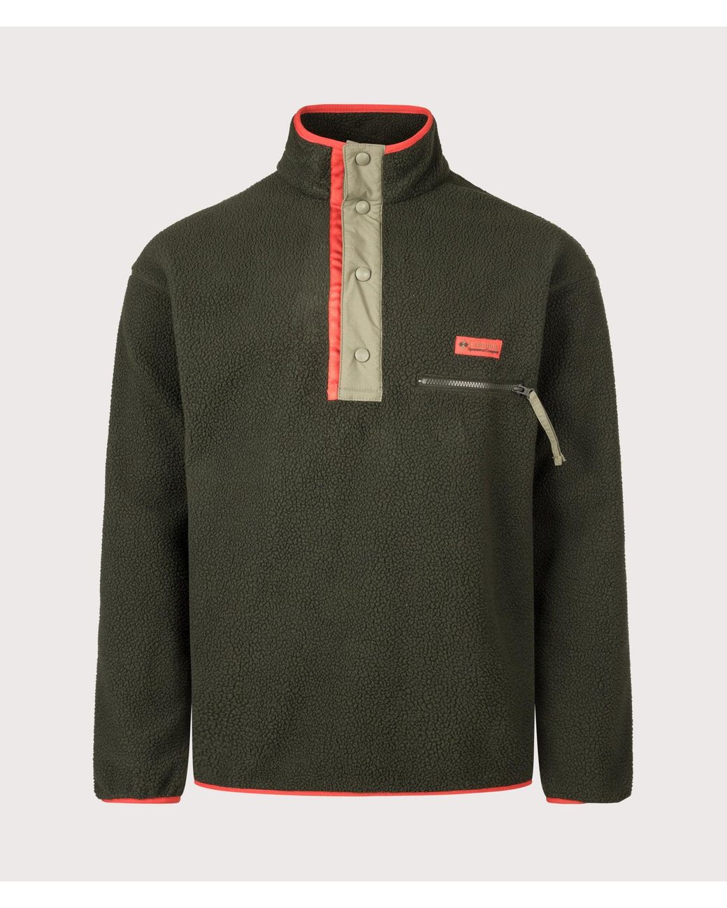 Columbia Green Regular Fit Helvetia Ii Half Snap Fleece for men