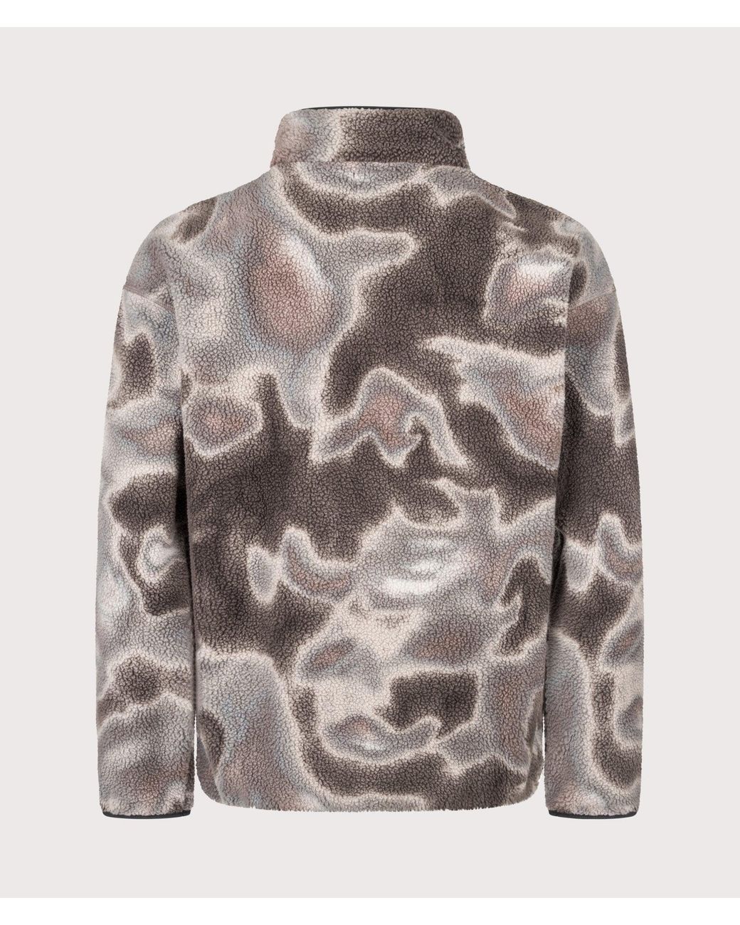 Columbia Gray Regular Fit Helvetia Ii Printed Half Snap Fleece for men