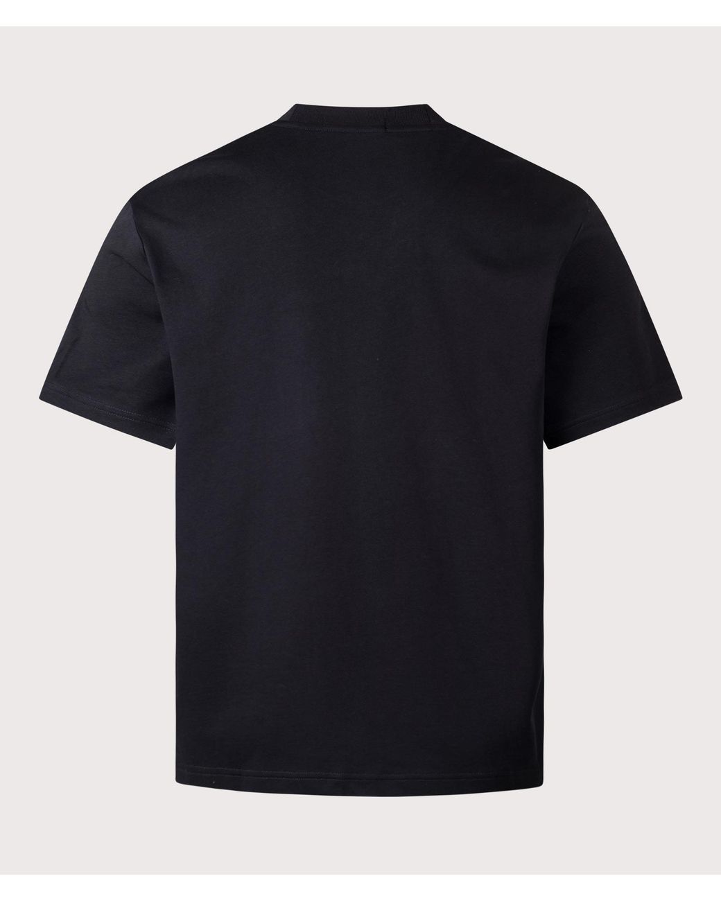 Fred Perry Black Relaxed Fit Pocket Detail T-Shirt for men