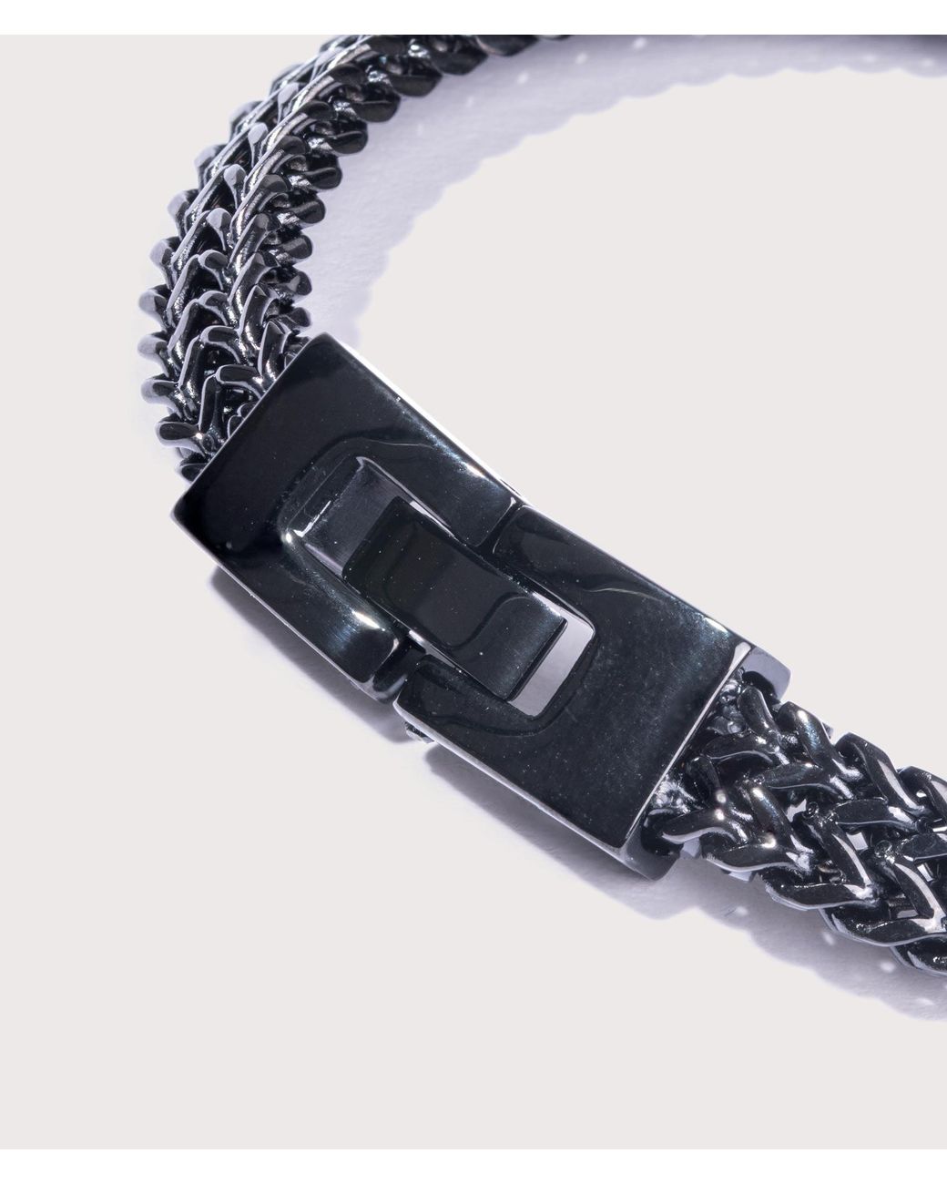 Mysterious Jeweller Blue Stainless Steel Keel Link Bracelet for men