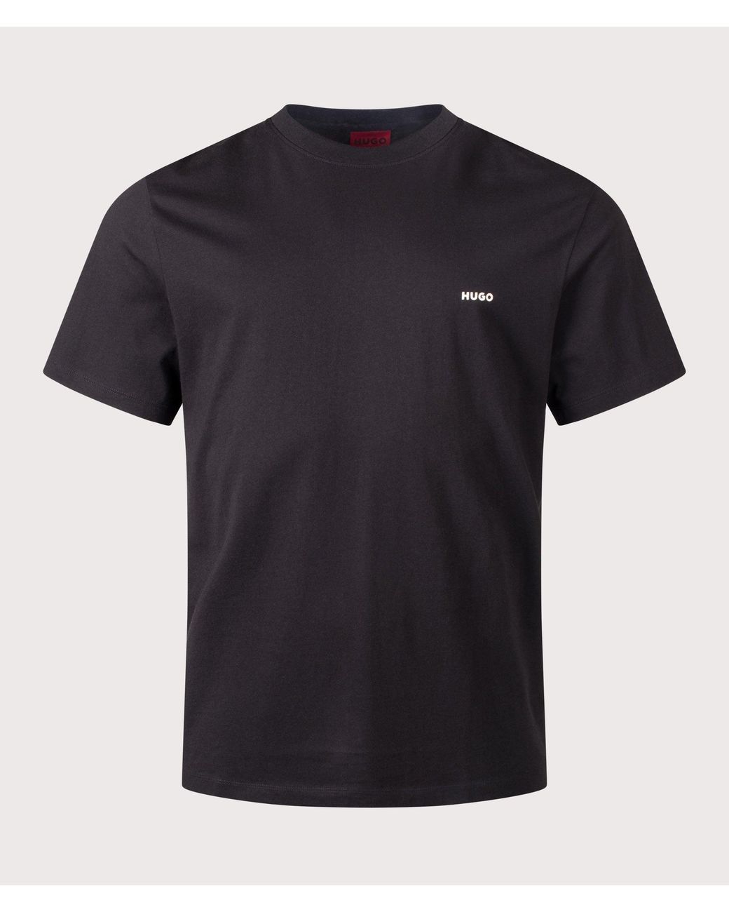 HUGO Black Relaxed Fit Derlyns T-Shirt for men