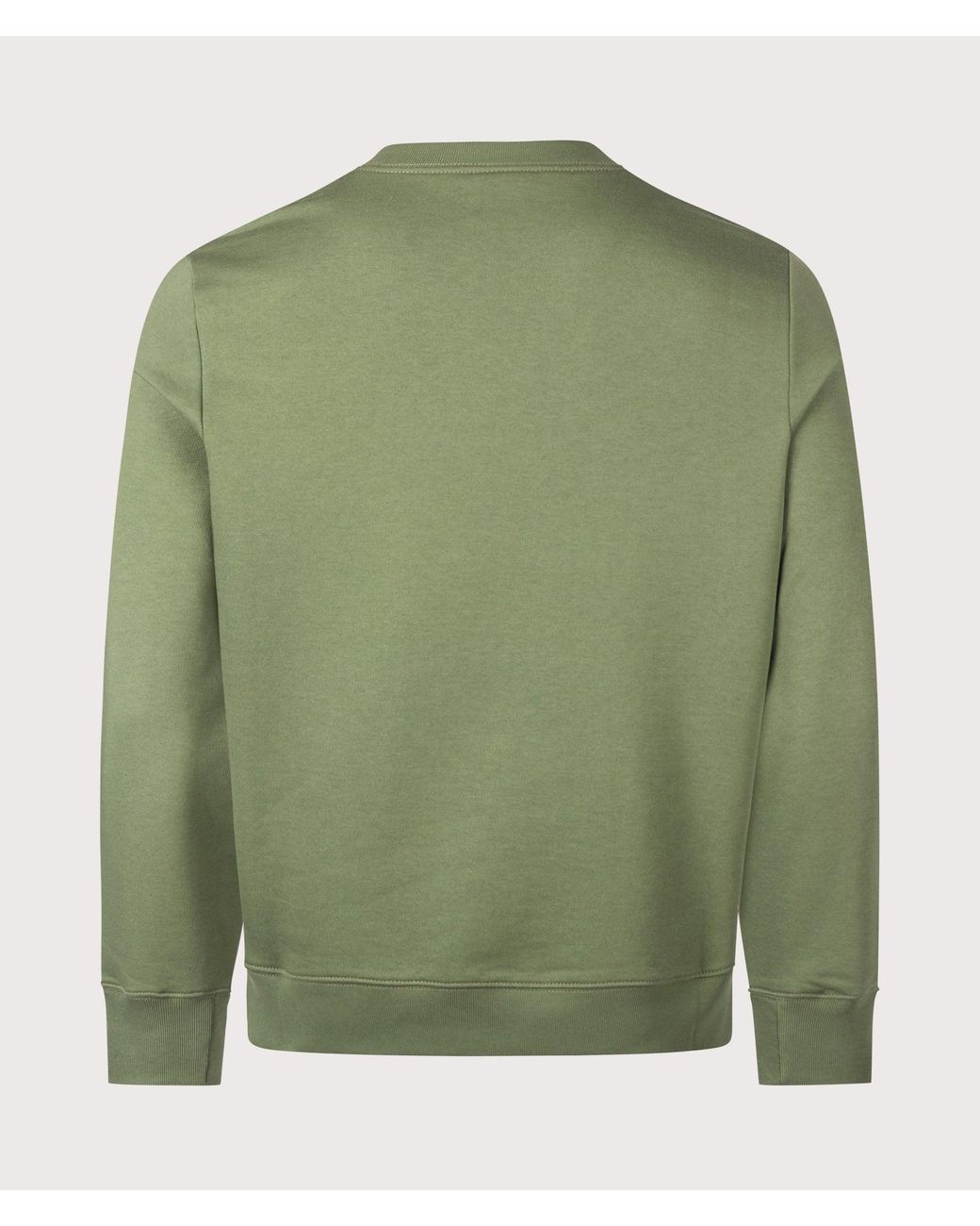 Paul Smith Green Regular Fit Organic Cotton Zebra Logo Sweatshirt for men