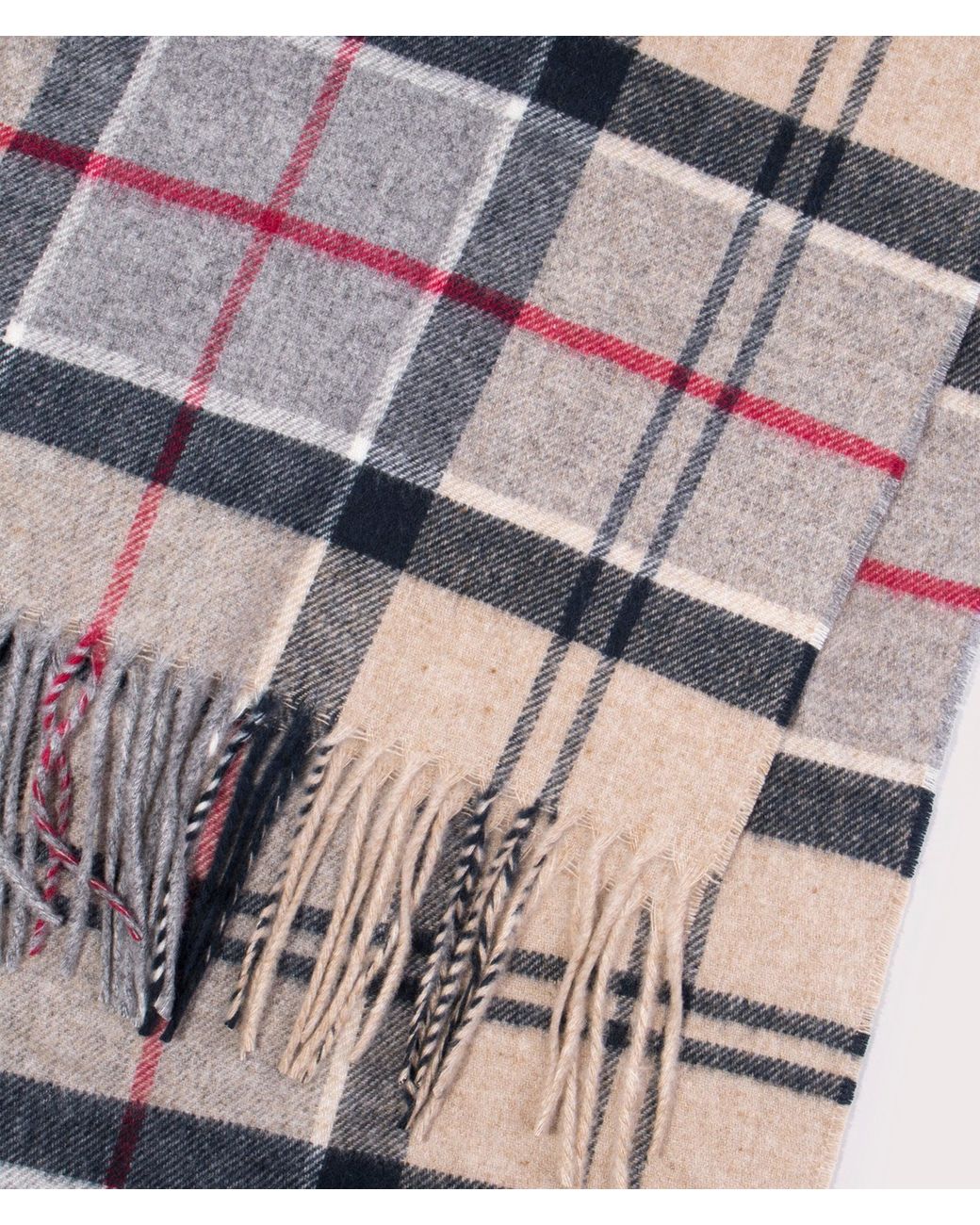 Barbour Natural Yaxley Tartan Scarf for men