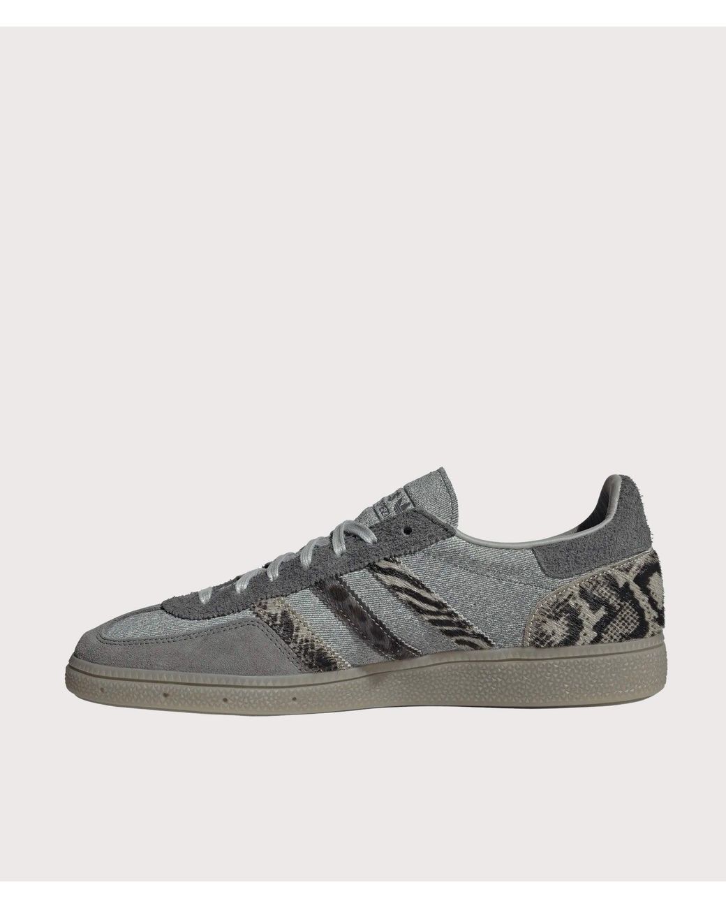 Adidas Gray Animal Print Handball Spezial Trainers for men