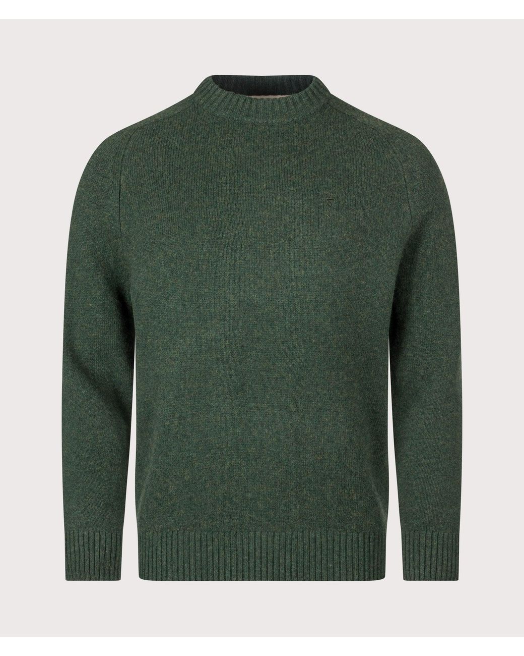 Barbour Green Newtown Crewneck Jumper for men