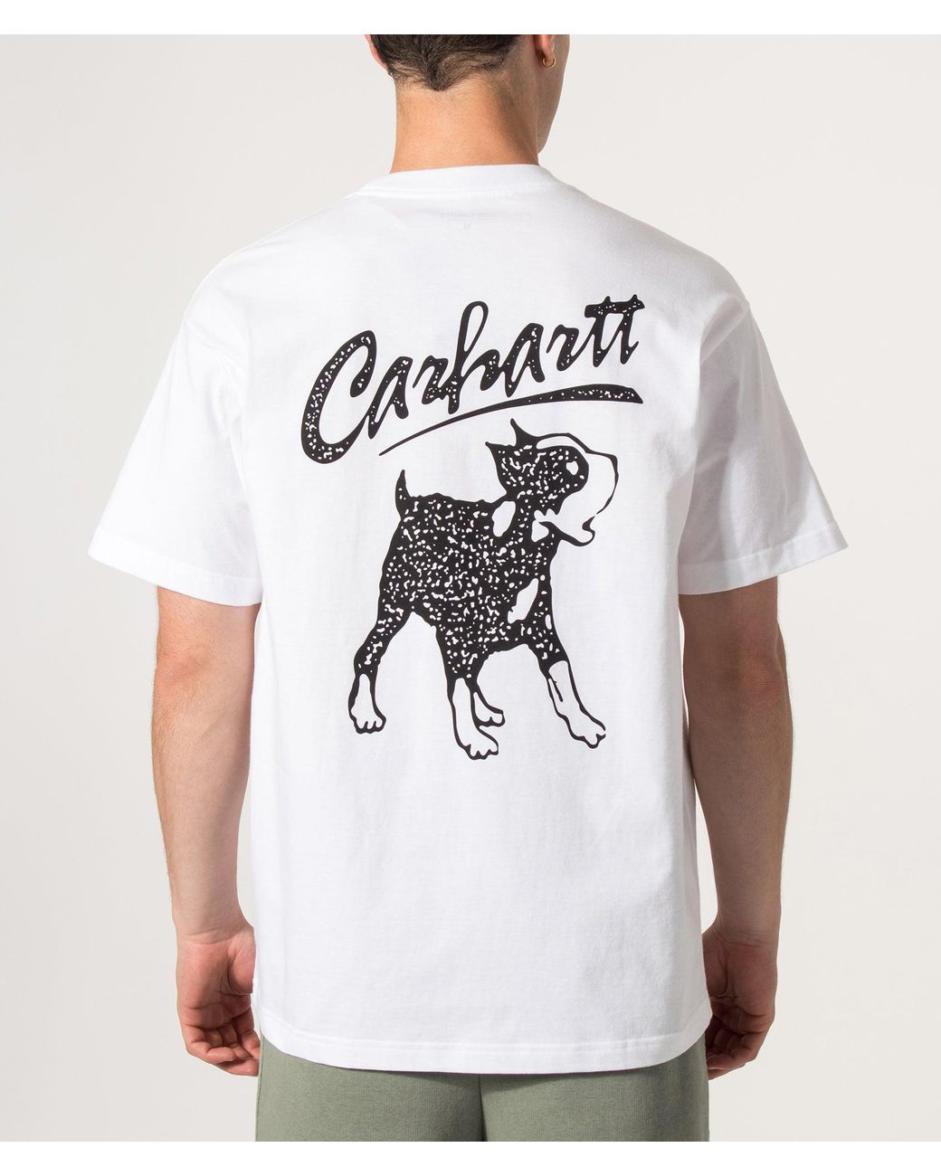 Carhartt White Loose Fit Pup T-Shirt for men