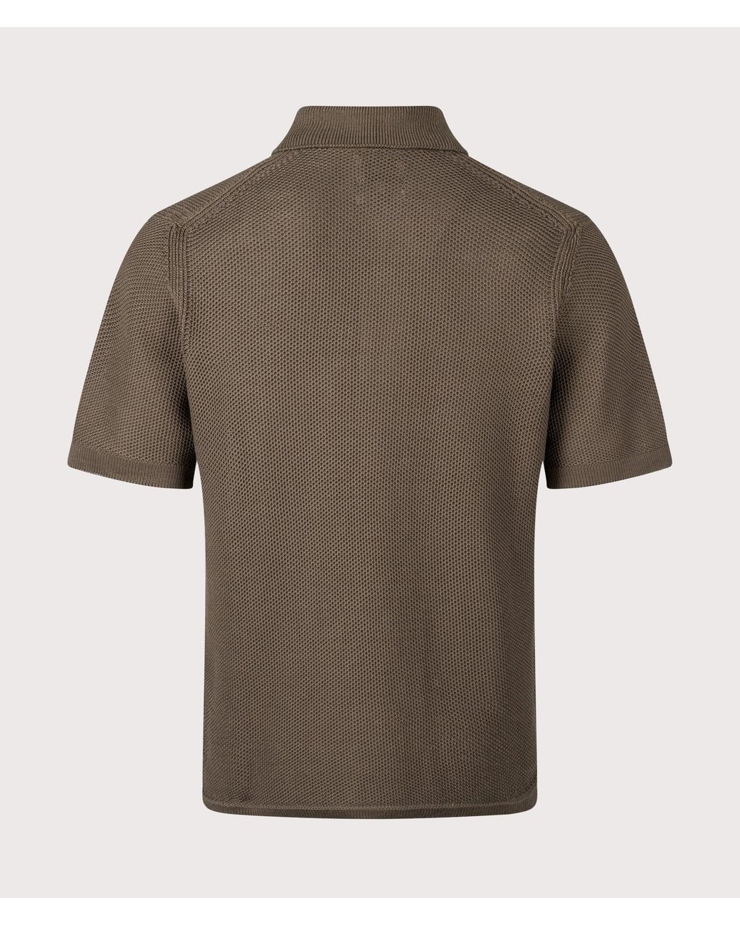 Norse Projects Brown Fredensborg Short Sleeve Knitted Shirt for men