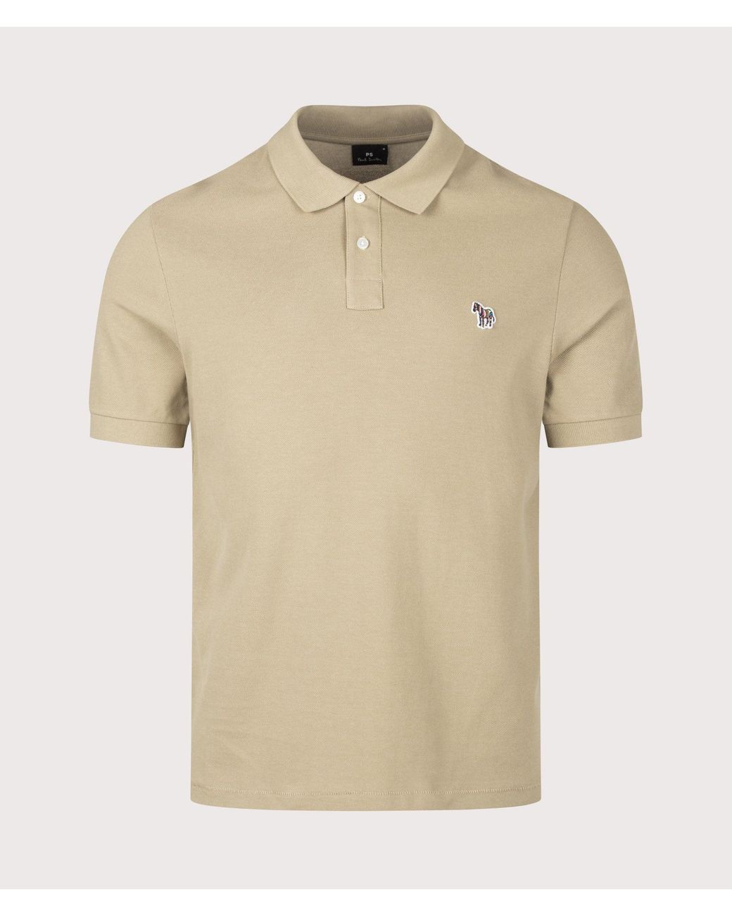 Paul Smith Natural Regular Fit Zebra Polo Shirt for men