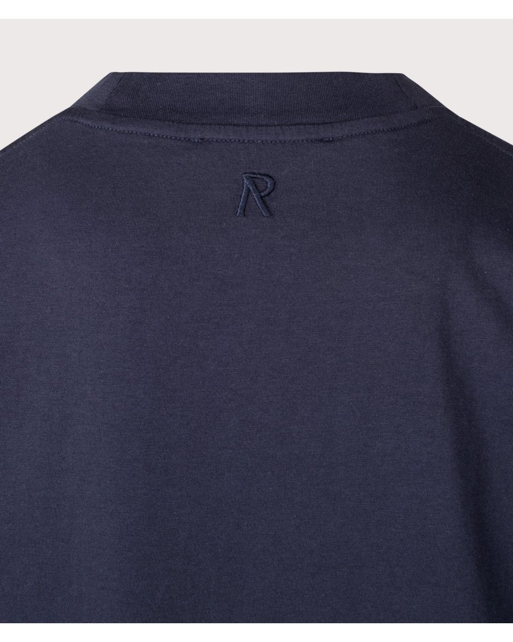 Represent Blue Oversized Initial T-Shirt for men