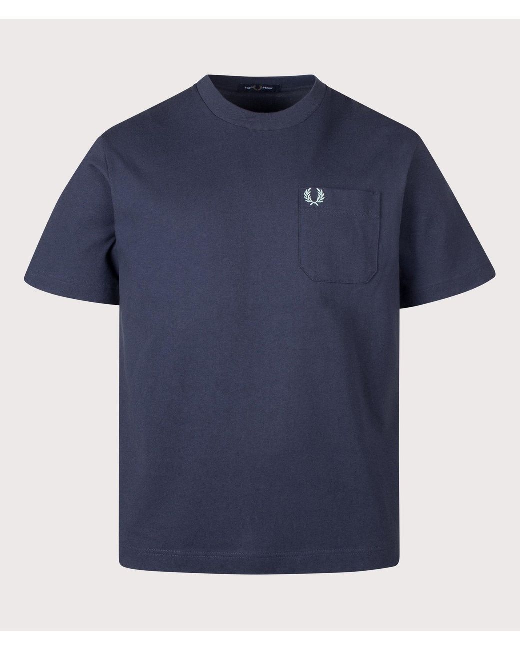 Fred Perry Blue Relaxed Fit T-Shirt for men