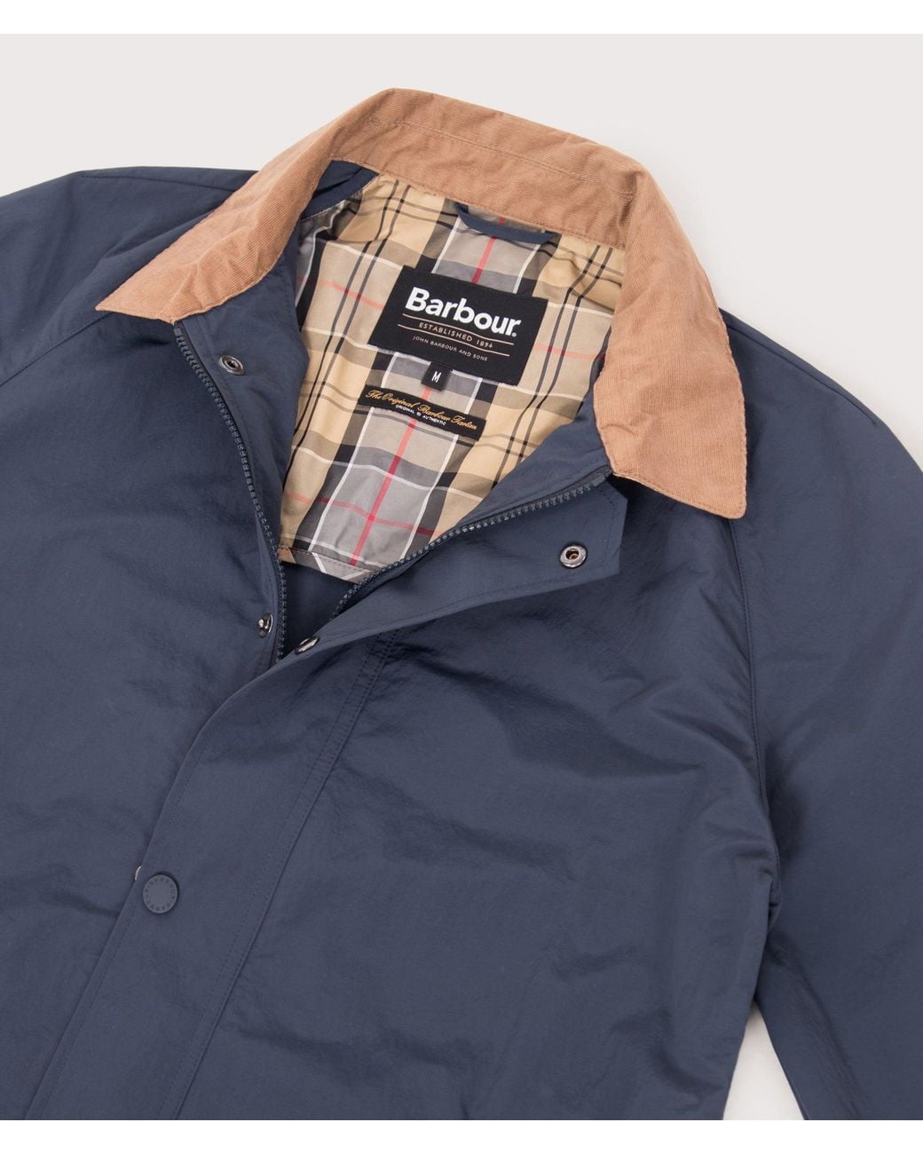 Barbour Blue Tracker Showerproof Jacket for men