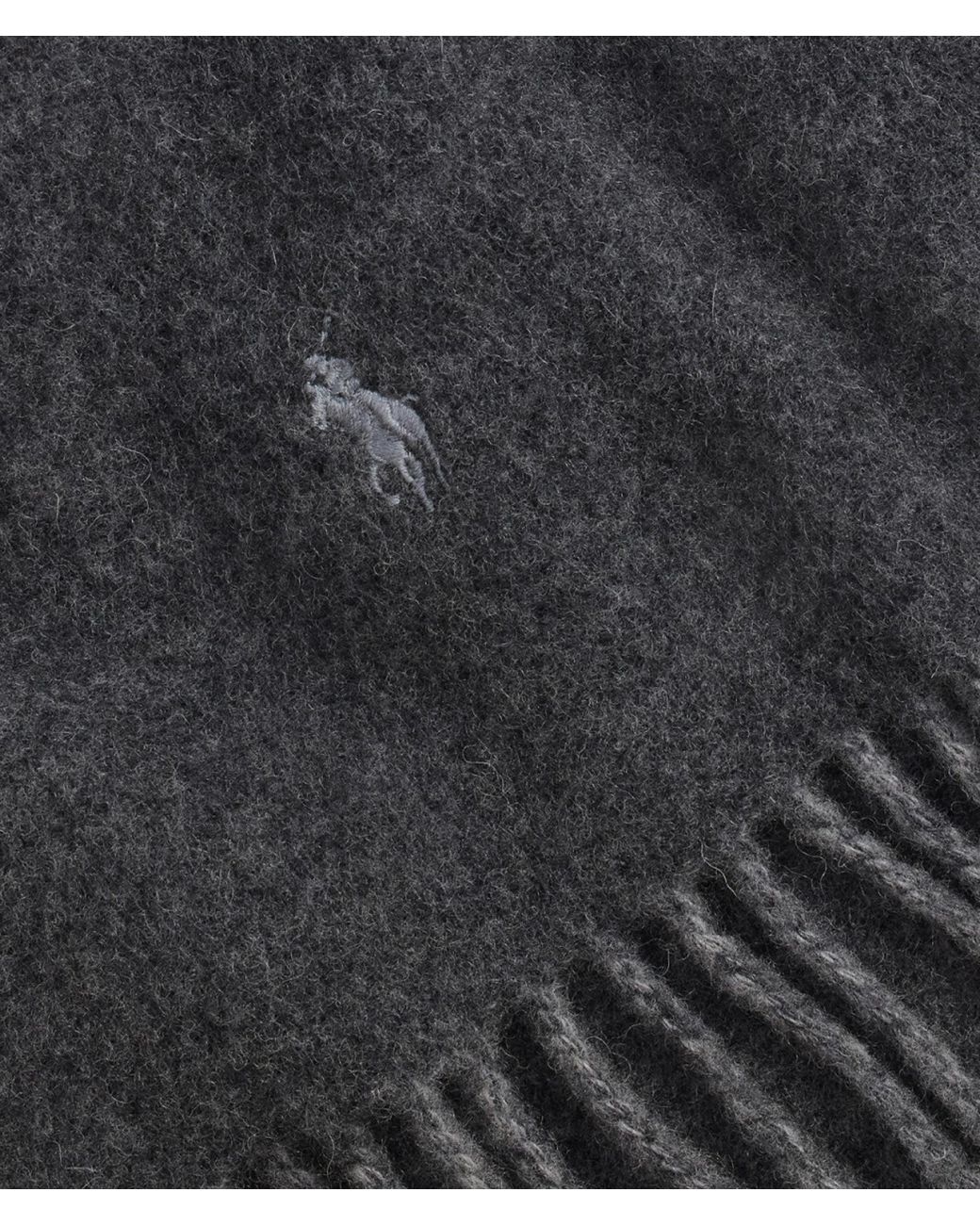 Polo Ralph Lauren Gray Reversible Wool-Blend Scarf for men
