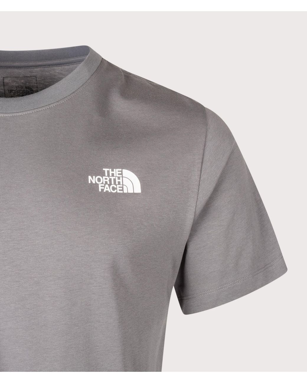 The North Face Gray Regular Fit Nse Box Celebration T-Shirt for men