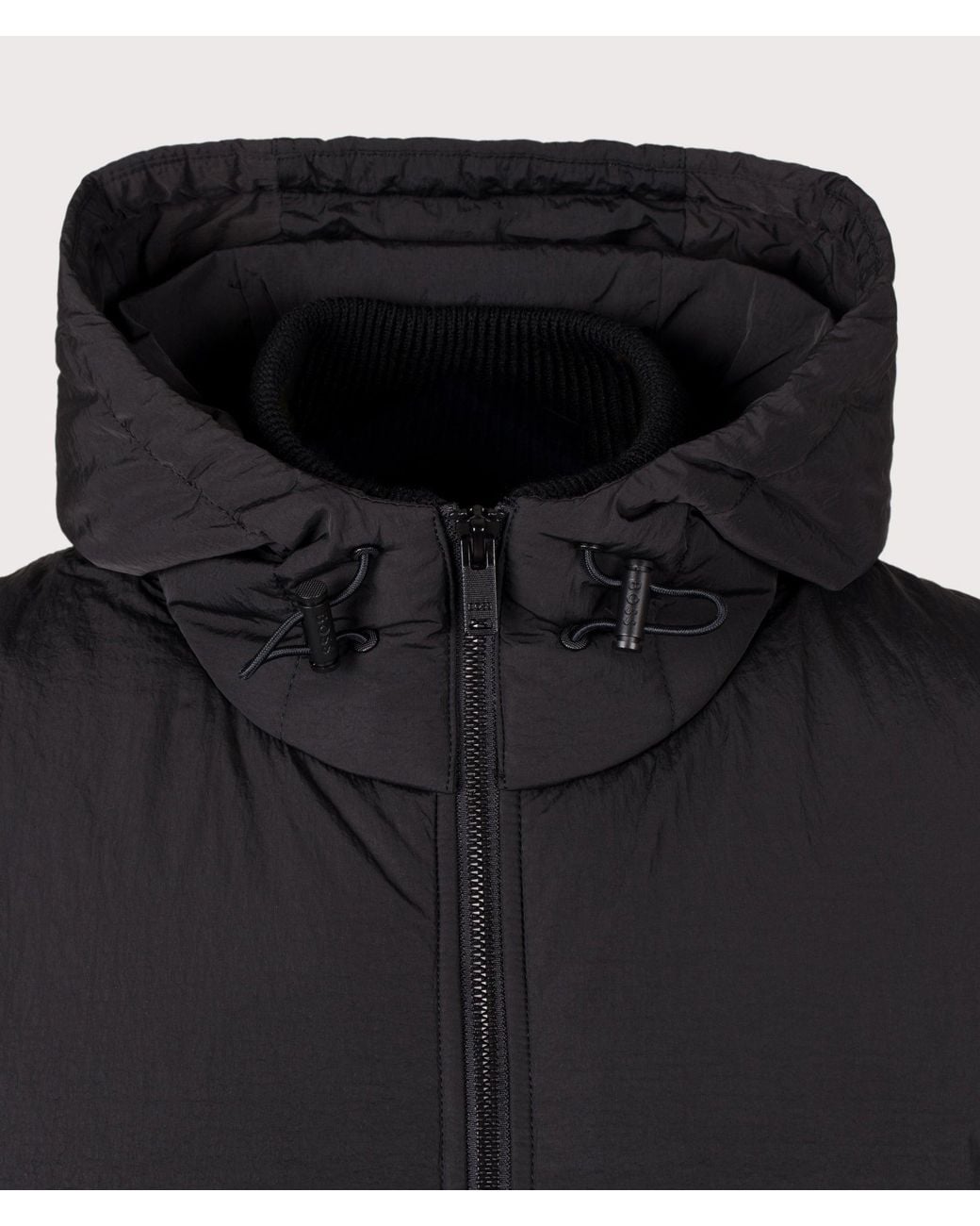 Boss Black Relaxed Fit Kobrydo Hooded Hybrid Jacket for men