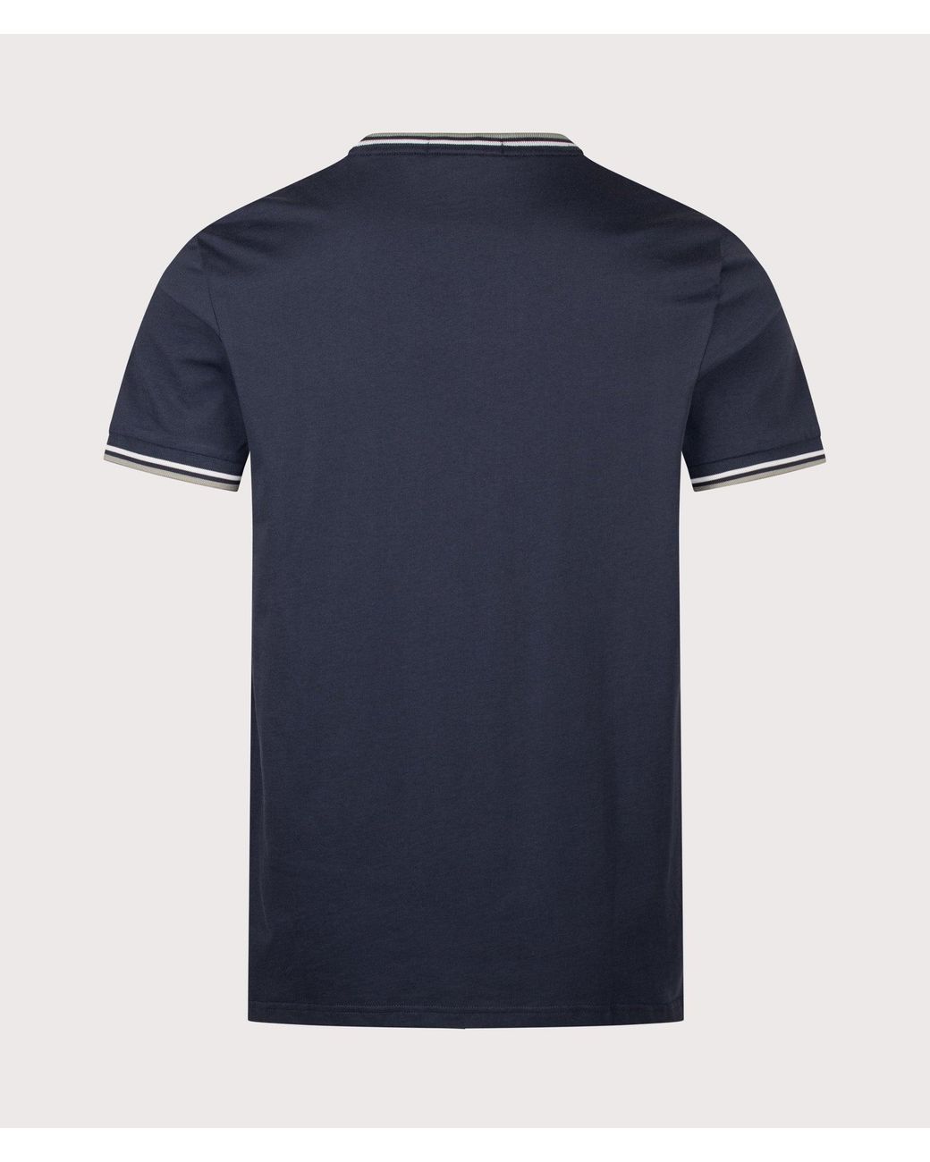 Fred Perry Blue Regular Fit Twin Tipped T-Shirt for men