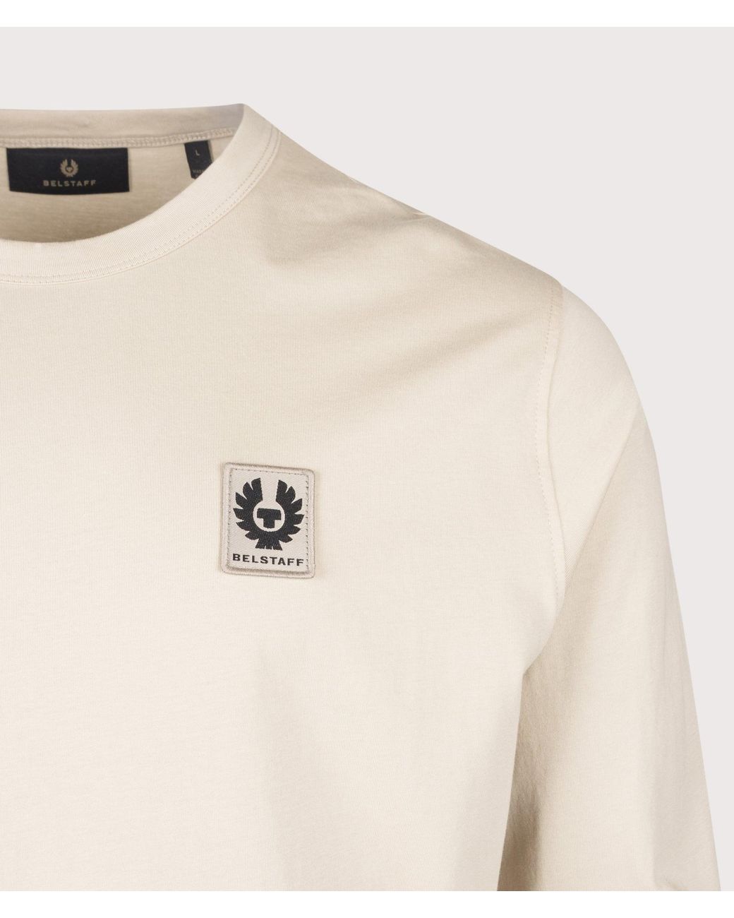Belstaff Natural Regular Fit Long Sleeved T-Shirt for men