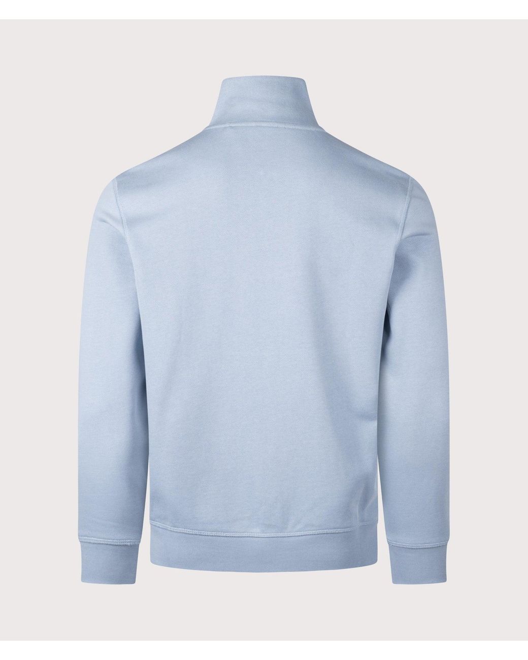 Boss Blue Regular Fit Zestart Zip Through Sweatshirt for men
