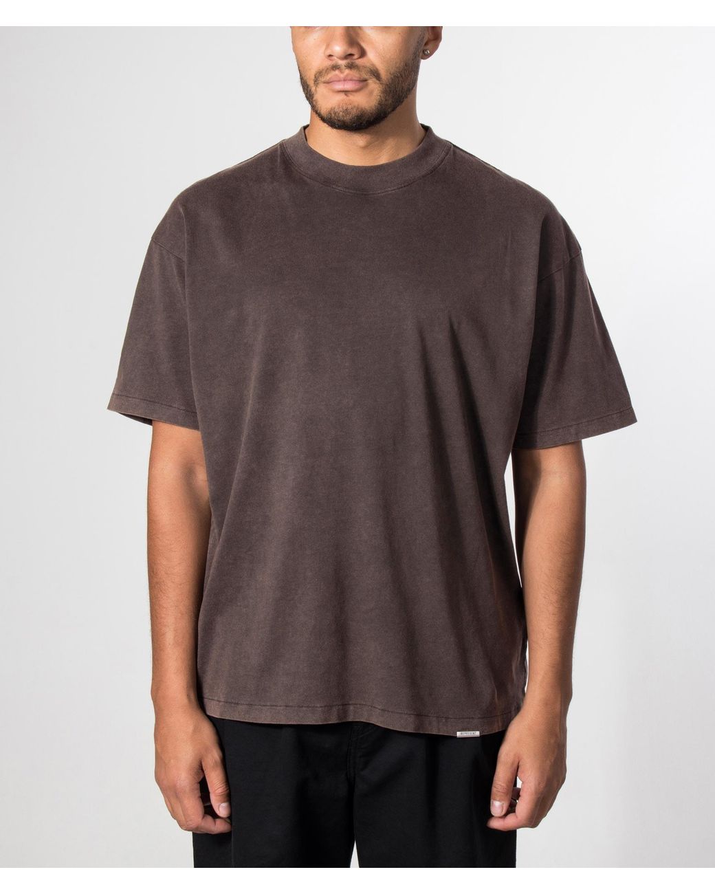 Represent Brown Oversized Initial T-Shirt for men