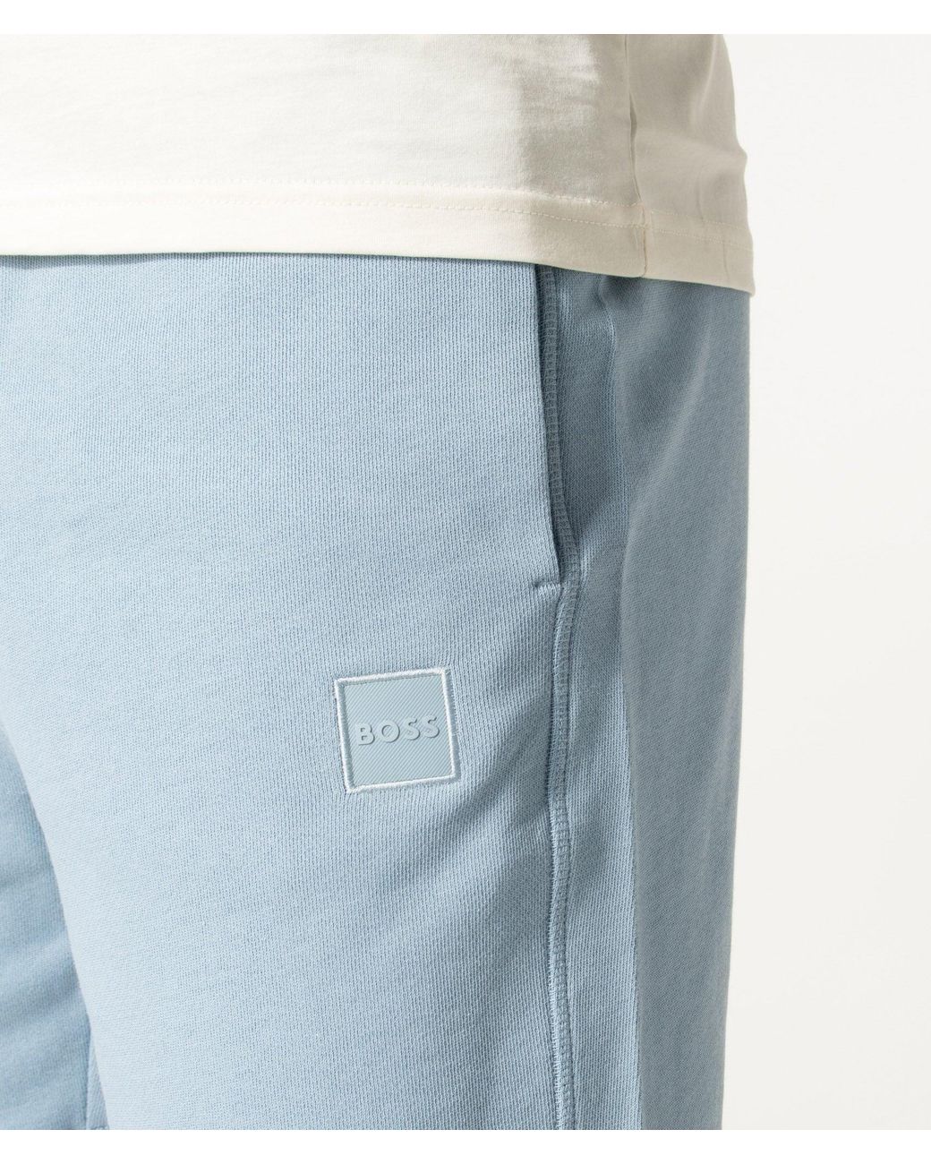 Boss Blue Regular Fit Sewalk Sweat Shorts for men