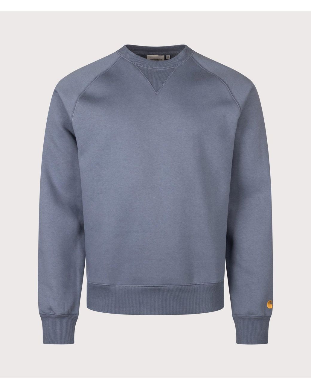 Carhartt Blue Regular Fit Chase Sweatshirt for men