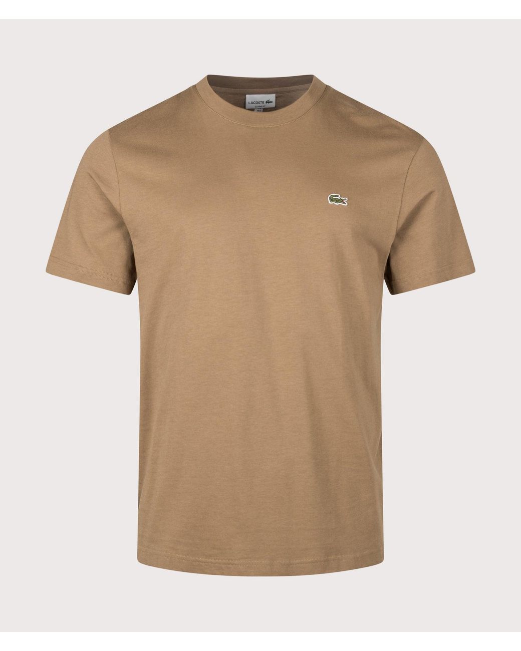Lacoste Natural Regular Fit Cotton T-Shirt for men