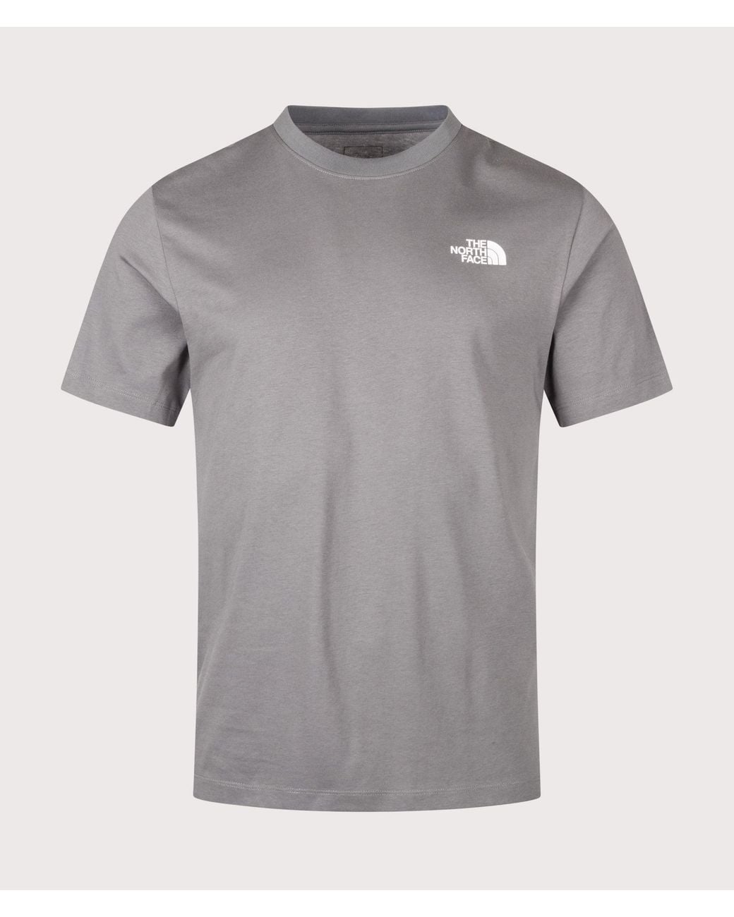 The North Face Gray Regular Fit Nse Box Celebration T-Shirt for men