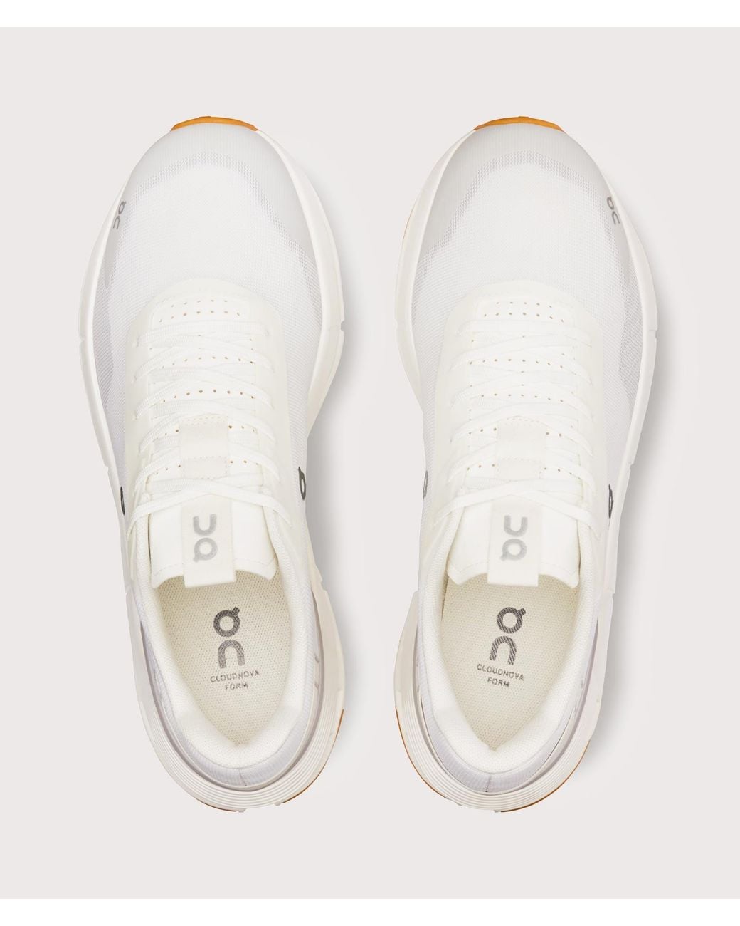 On Shoes White Cloudnova Form 2 Sneakers for men