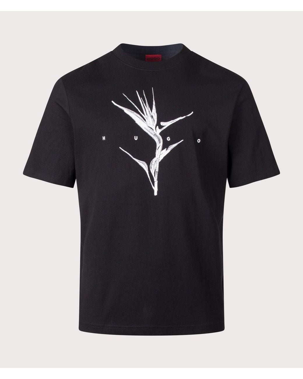HUGO Black Relaxed Fit Darise T-Shirt for men