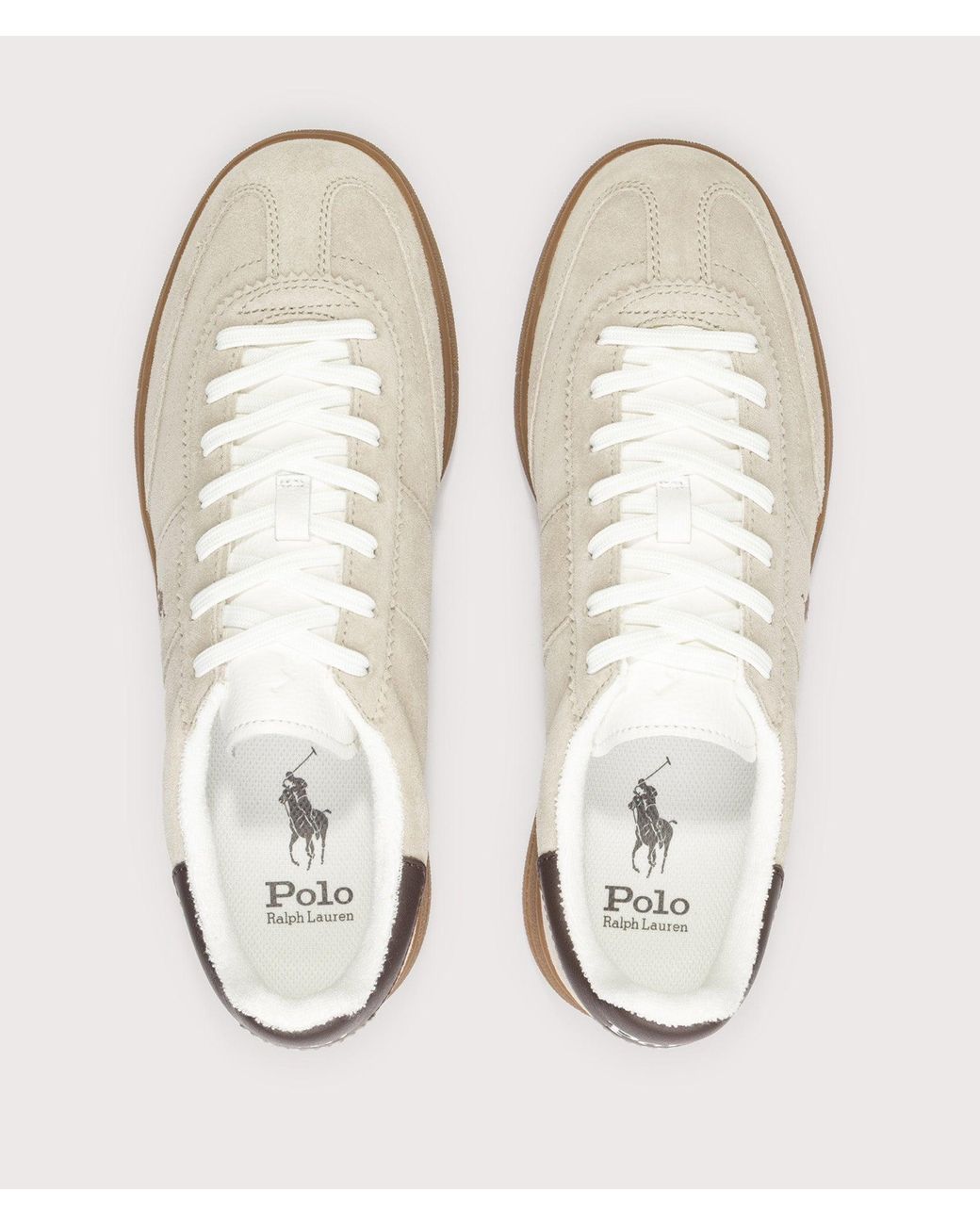 Polo Ralph Lauren Natural Bedford Suede Sneakers for men