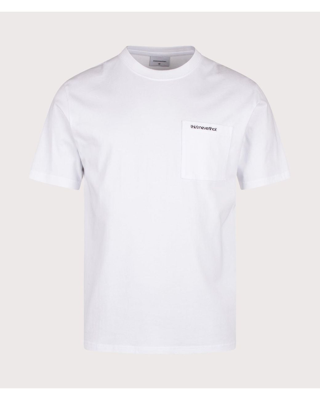 Thisisneverthat White Regular Fit Basic Pocket T-Shirt for men