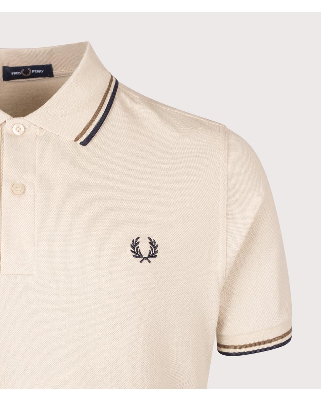 Fred Perry Natural Regular Fit Twin Tipped Shirt for men