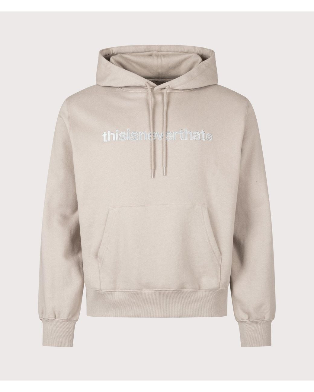 Thisisneverthat Natural Regular Fit T-Logo Hoodie for men
