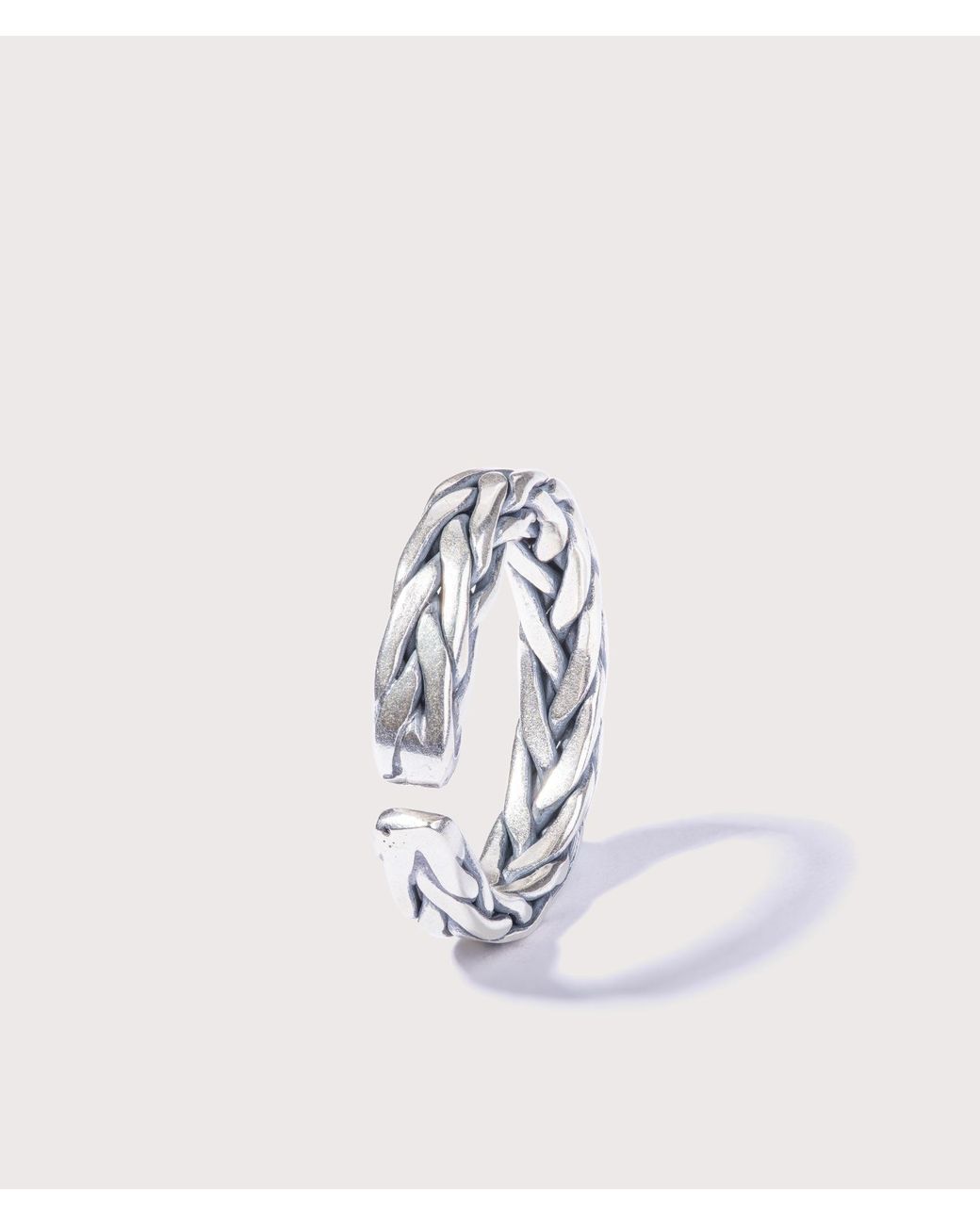 Mysterious Jeweller White 925 Sterling Adjustable Ring for men