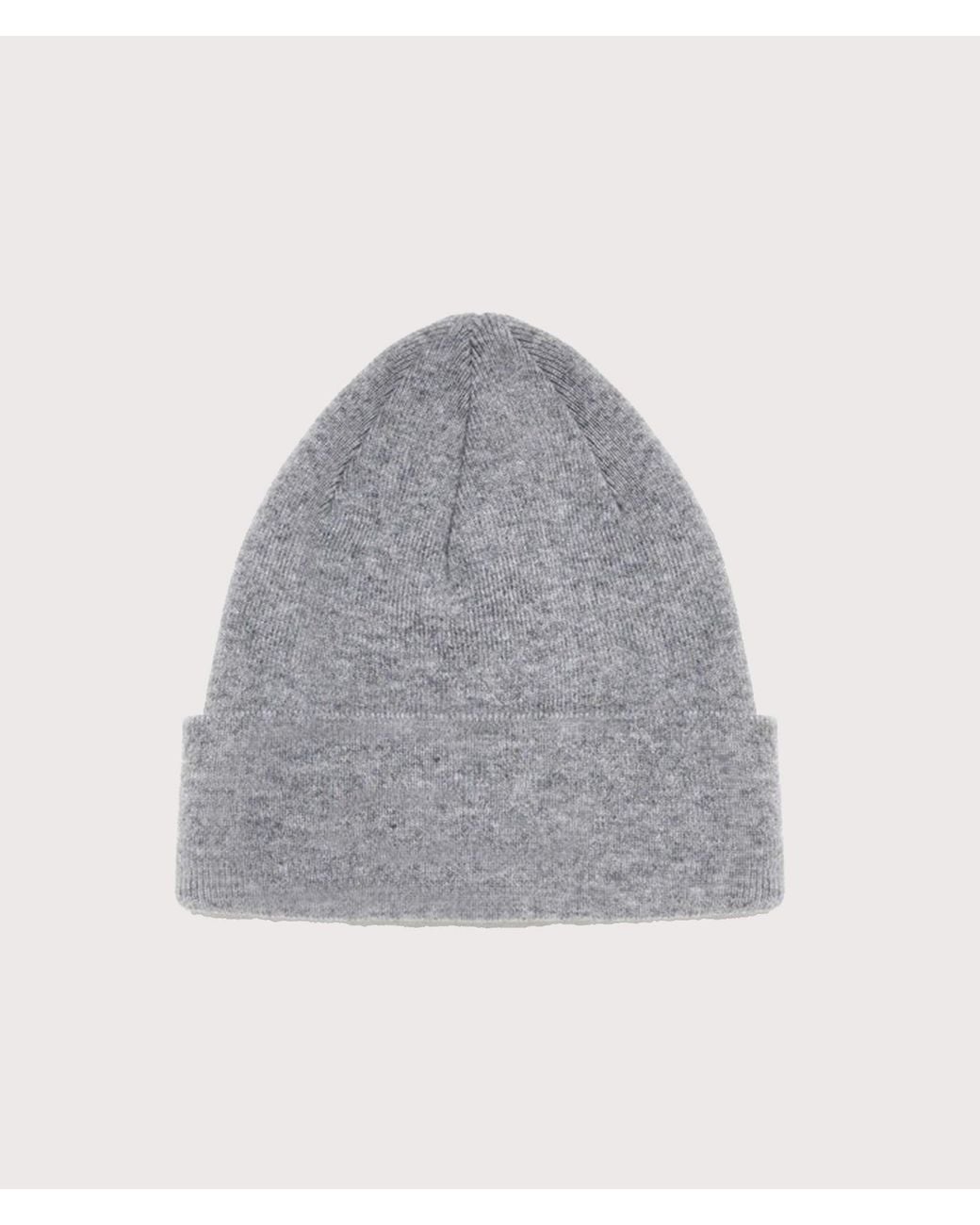 MKI Miyuki-Zoku Gray Mki Embroidered Merino Beanie for men
