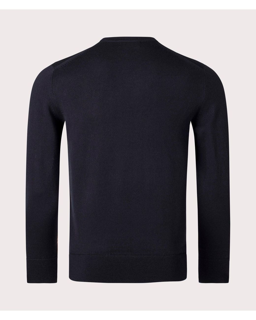 Fred Perry Blue Classic Crew Neck Jumper for men
