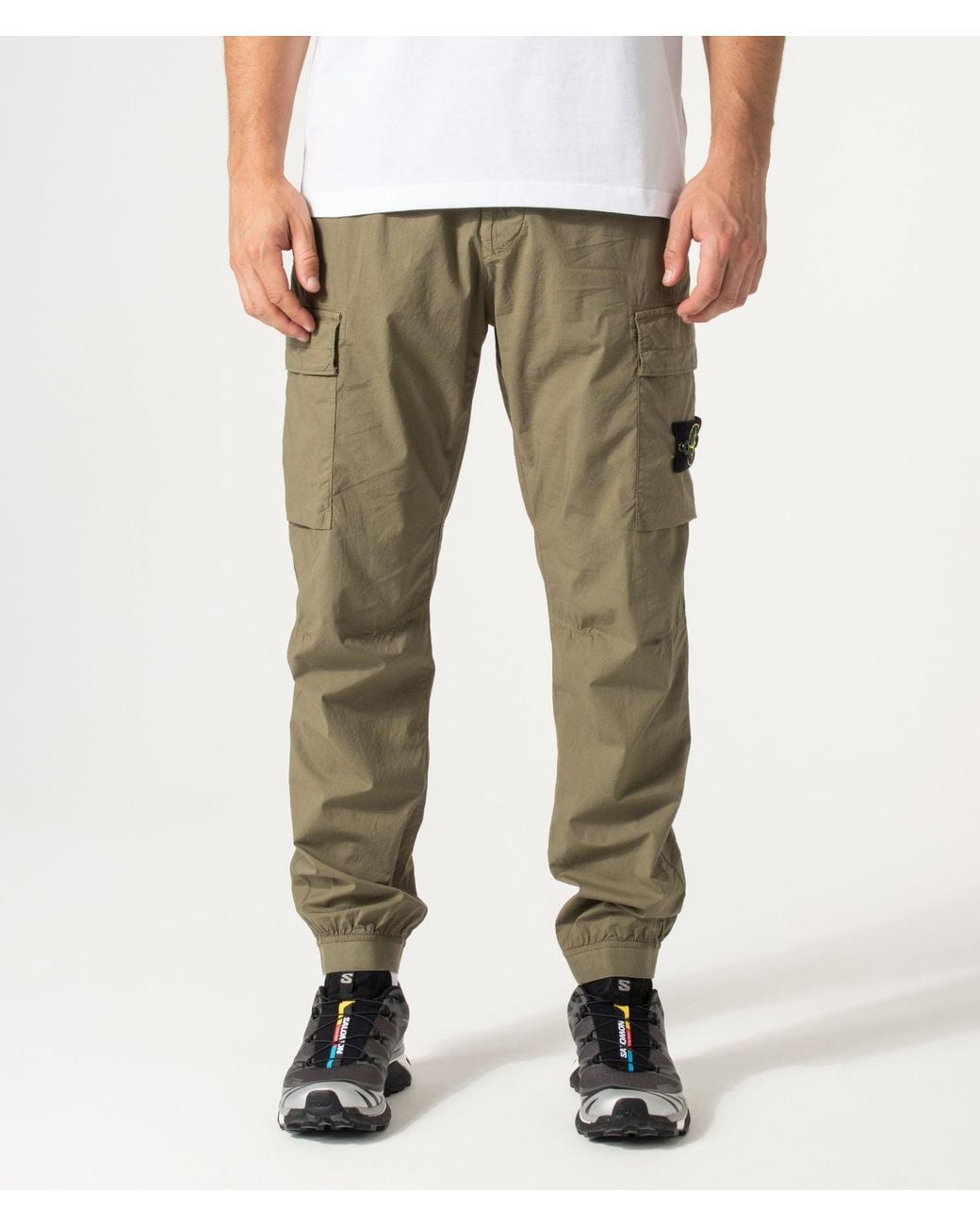 Stone Island Natural Cargo Pants for men