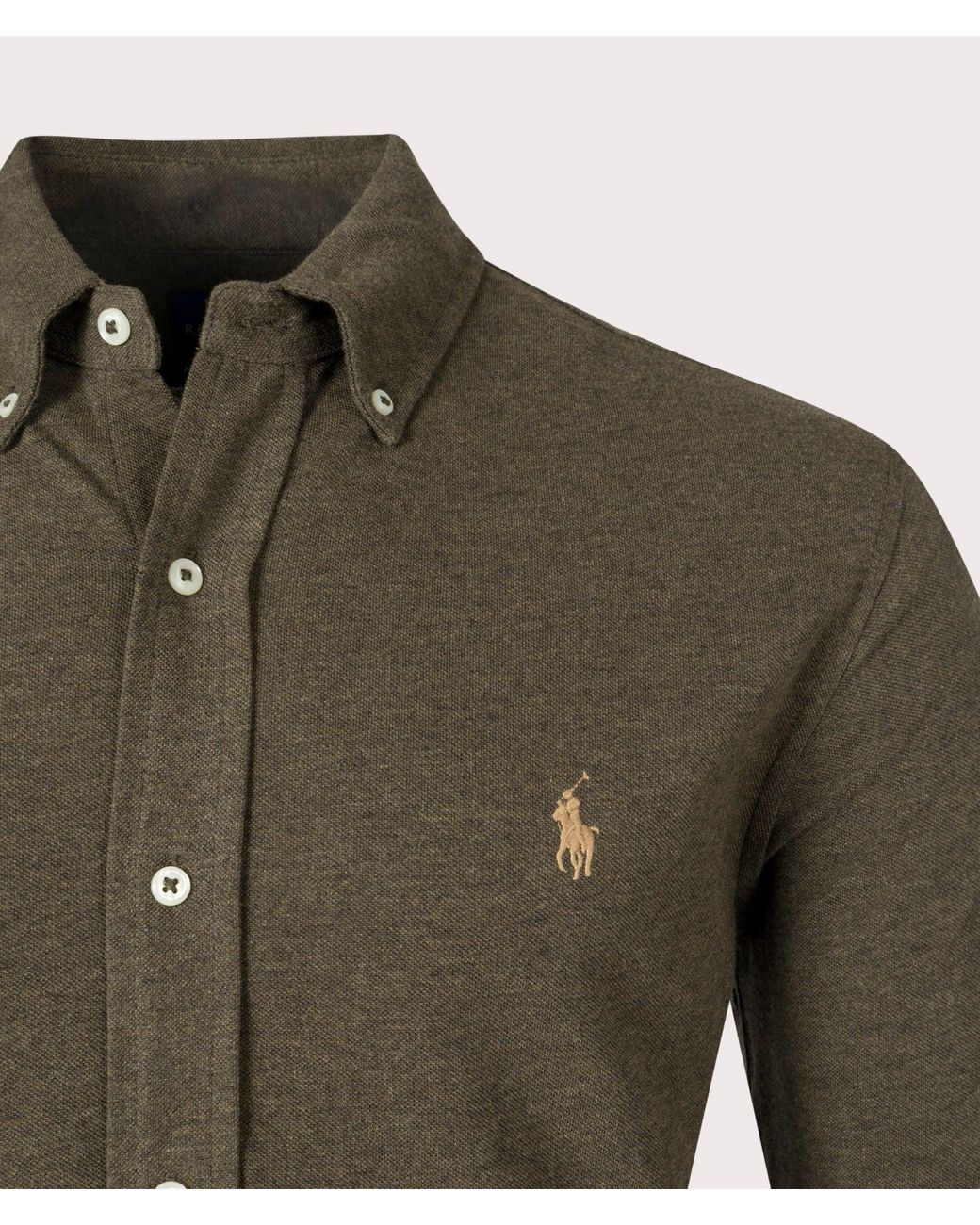 Polo Ralph Lauren Green Relaxed Fit Featherweight Mesh Shirt for men