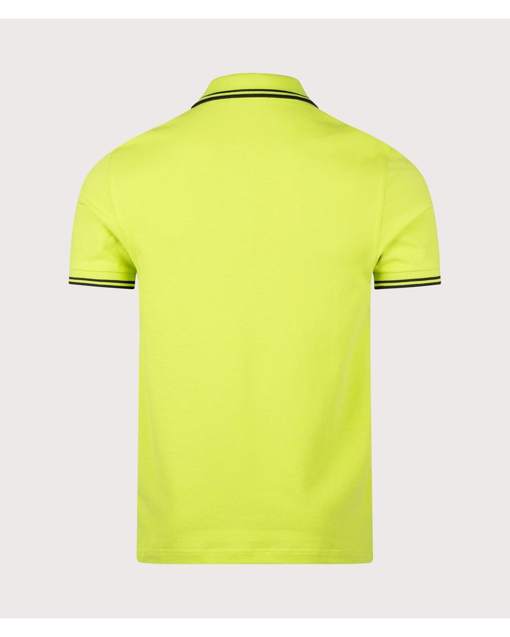 Fred Perry Yellow Regular Fit Twin Tipped Polo Shirt for men