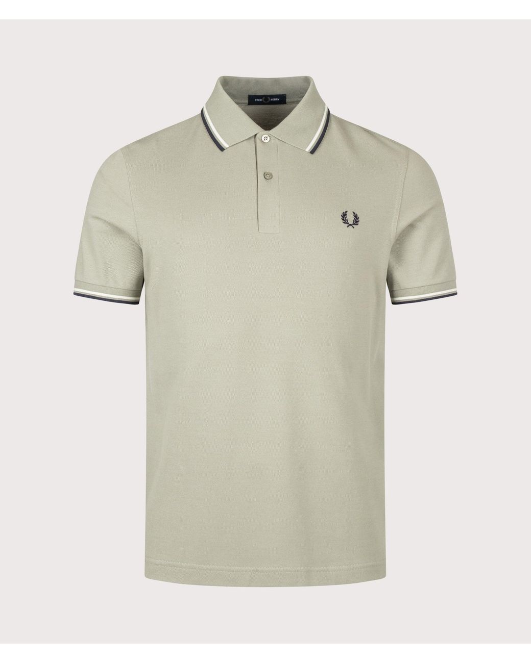 Fred Perry Natural Regular Fit Twin Tipped Polo Shirt for men