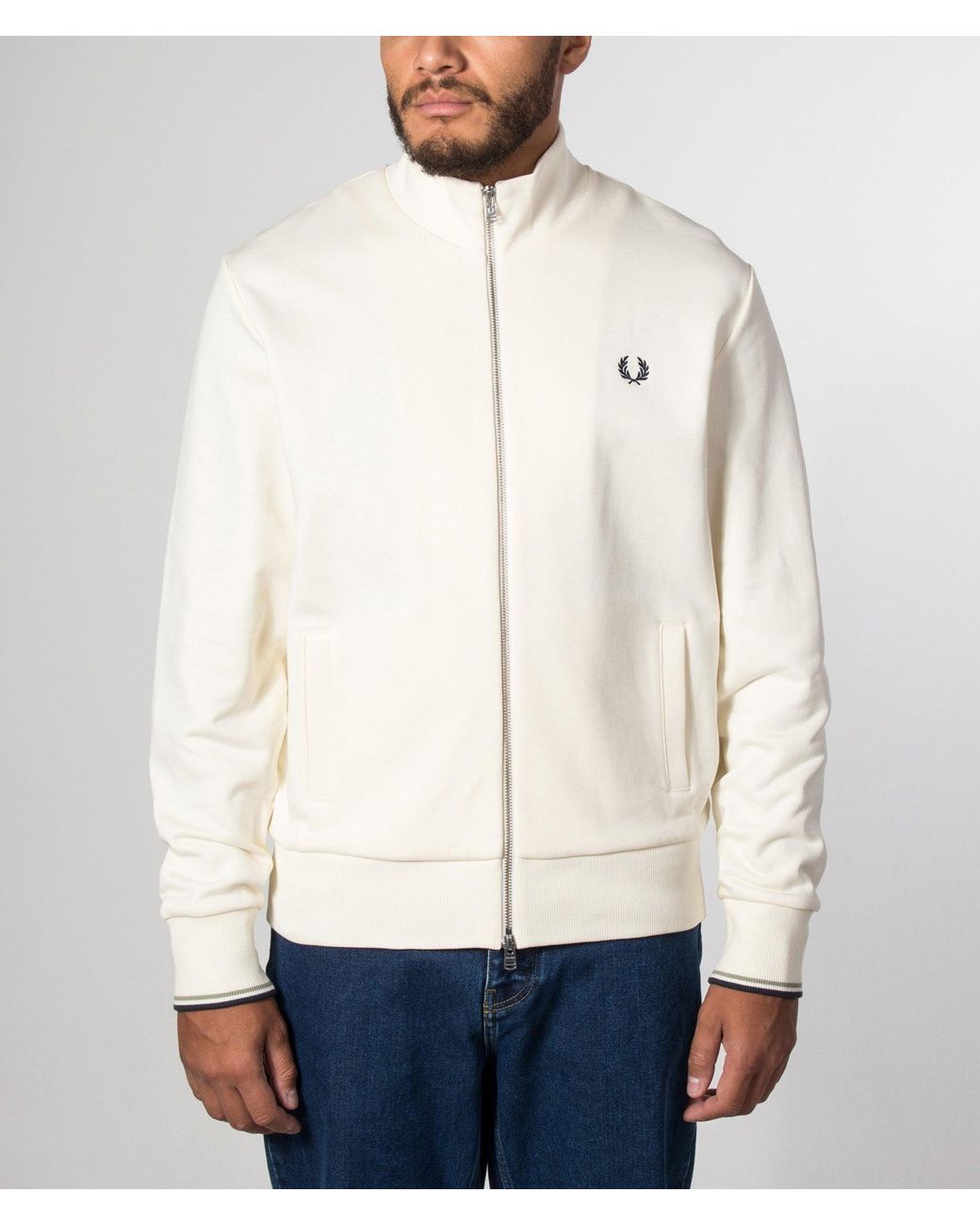 Fred Perry Natural Regular Fit Track Top for men