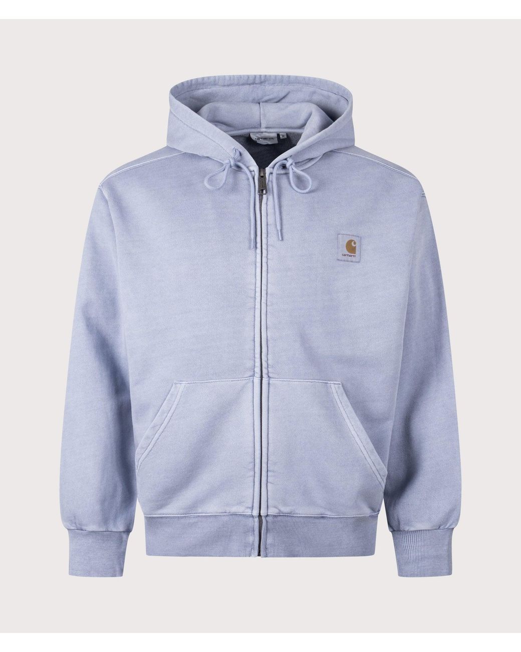 Carhartt Blue Balloon Fit Nelson Zip Through Hoodie for men