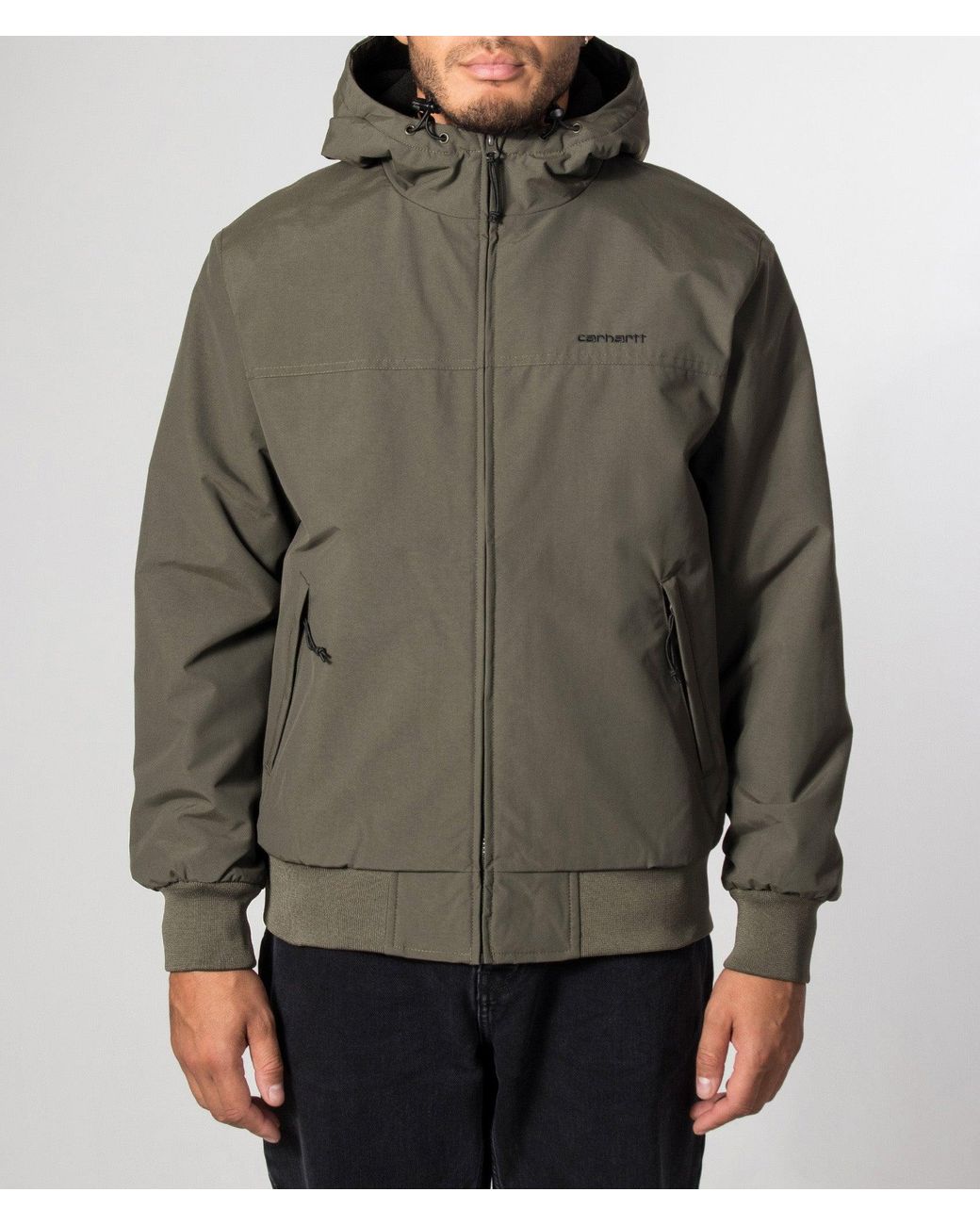 Carhartt Green Regular Fit Hooded Sail Jacket for men