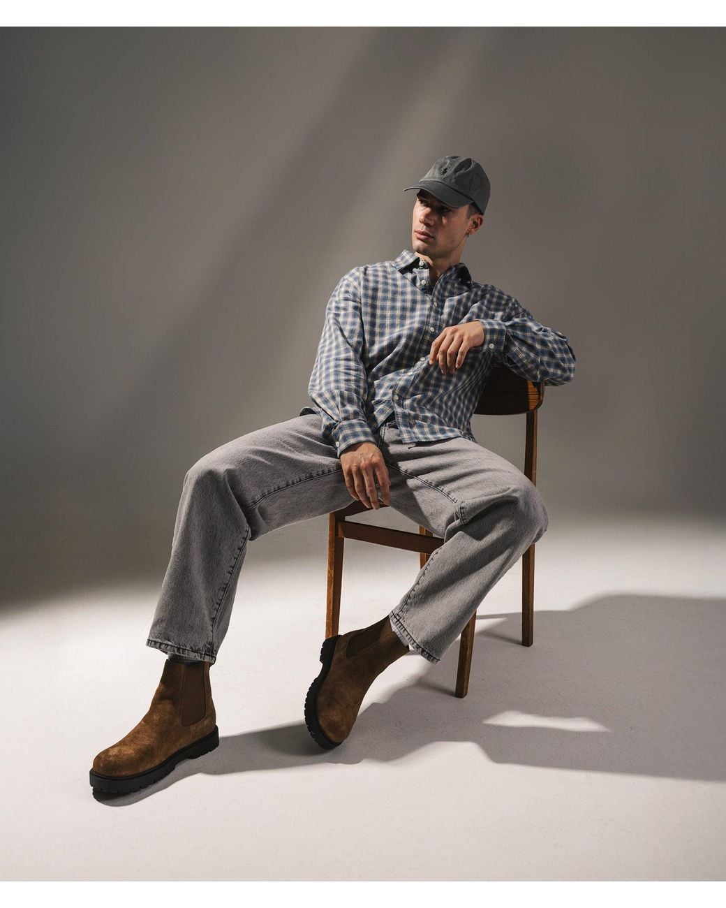NN07 Blue Deon Flannel Shirt for men