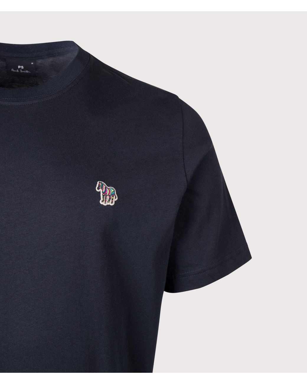 Paul Smith Blue Regular Fit Zebra Logo T-Shirt for men