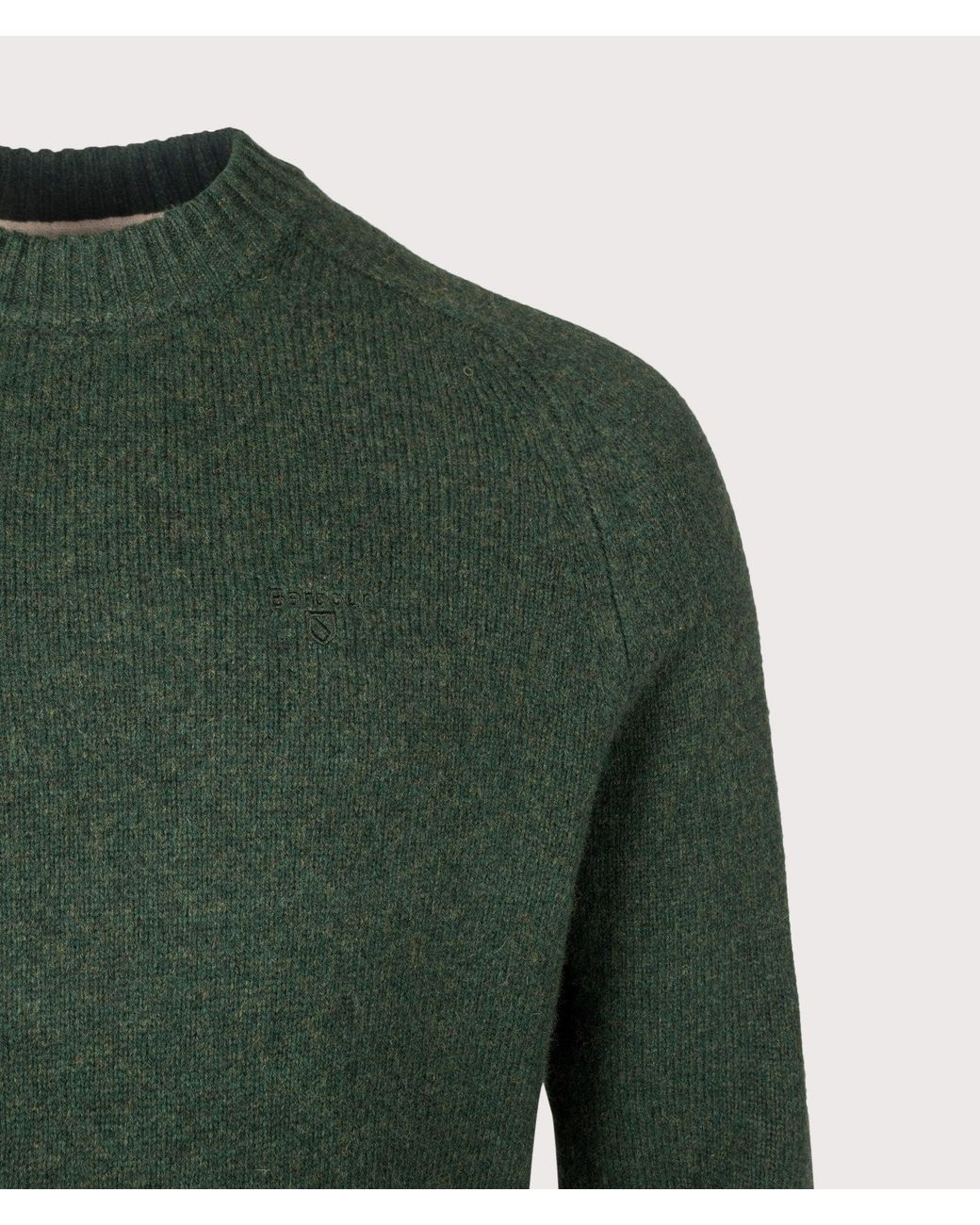 Barbour Green Newtown Crewneck Jumper for men