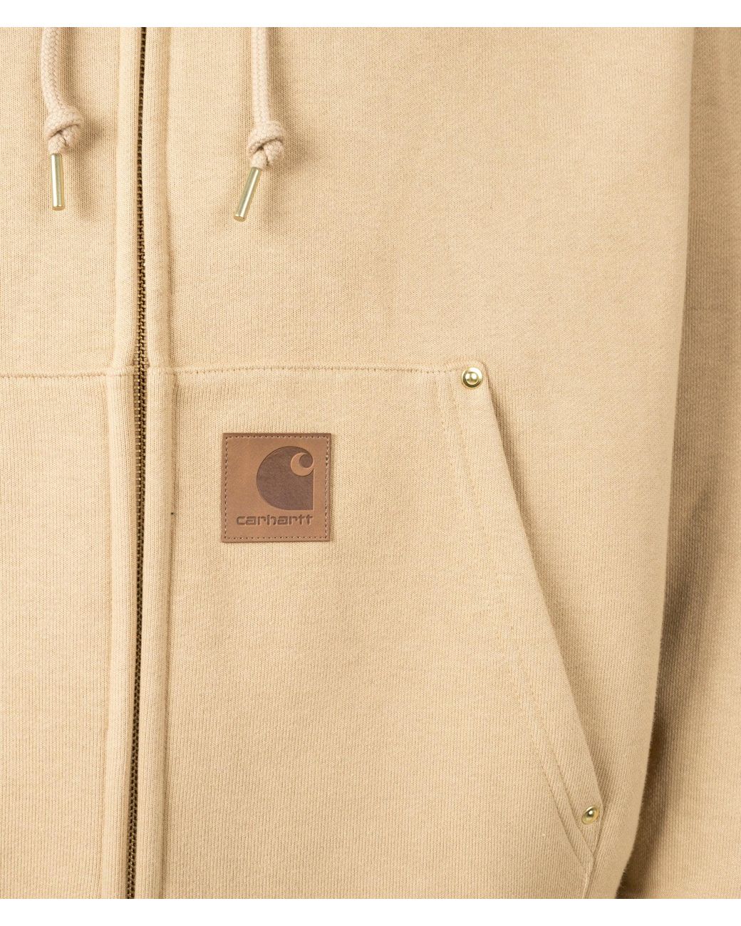 Carhartt Natural Balloon Fit Eldon Zip Through Hoodie for men