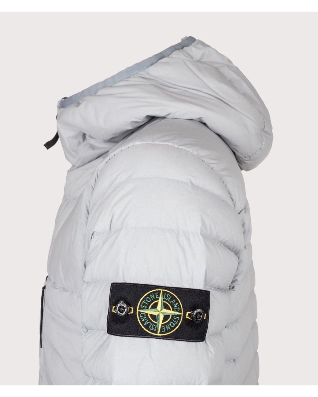 Stone Island Gray Seamless Tunnel Nylon Down-Tc Jacket for men